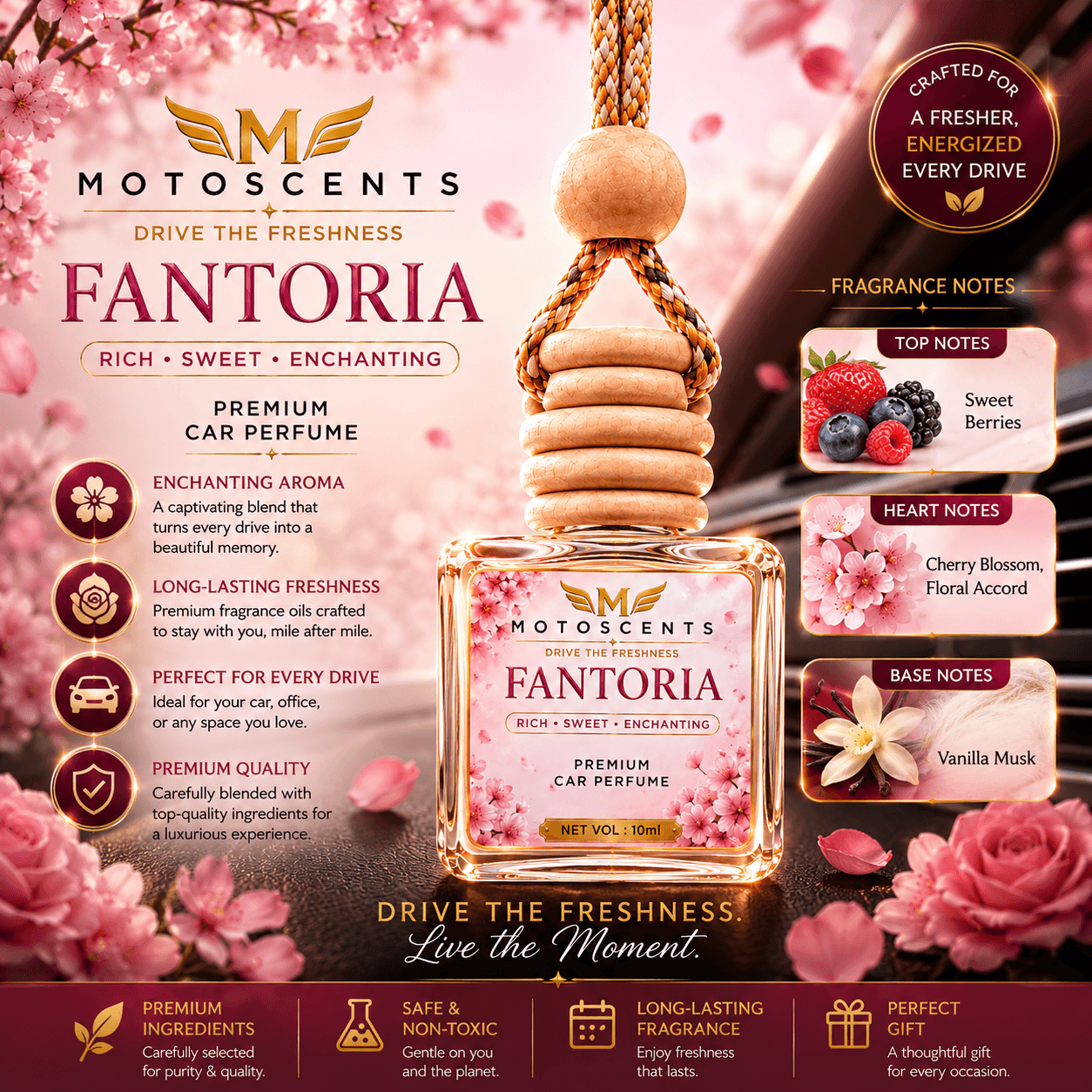 Fantoria – Premium car perfume by MotoScents